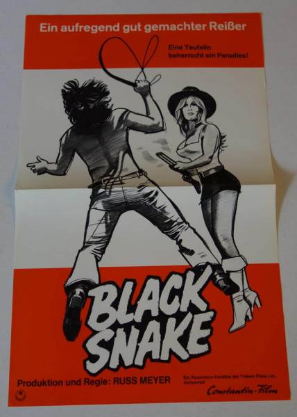 Black Snake original release small german movie poster